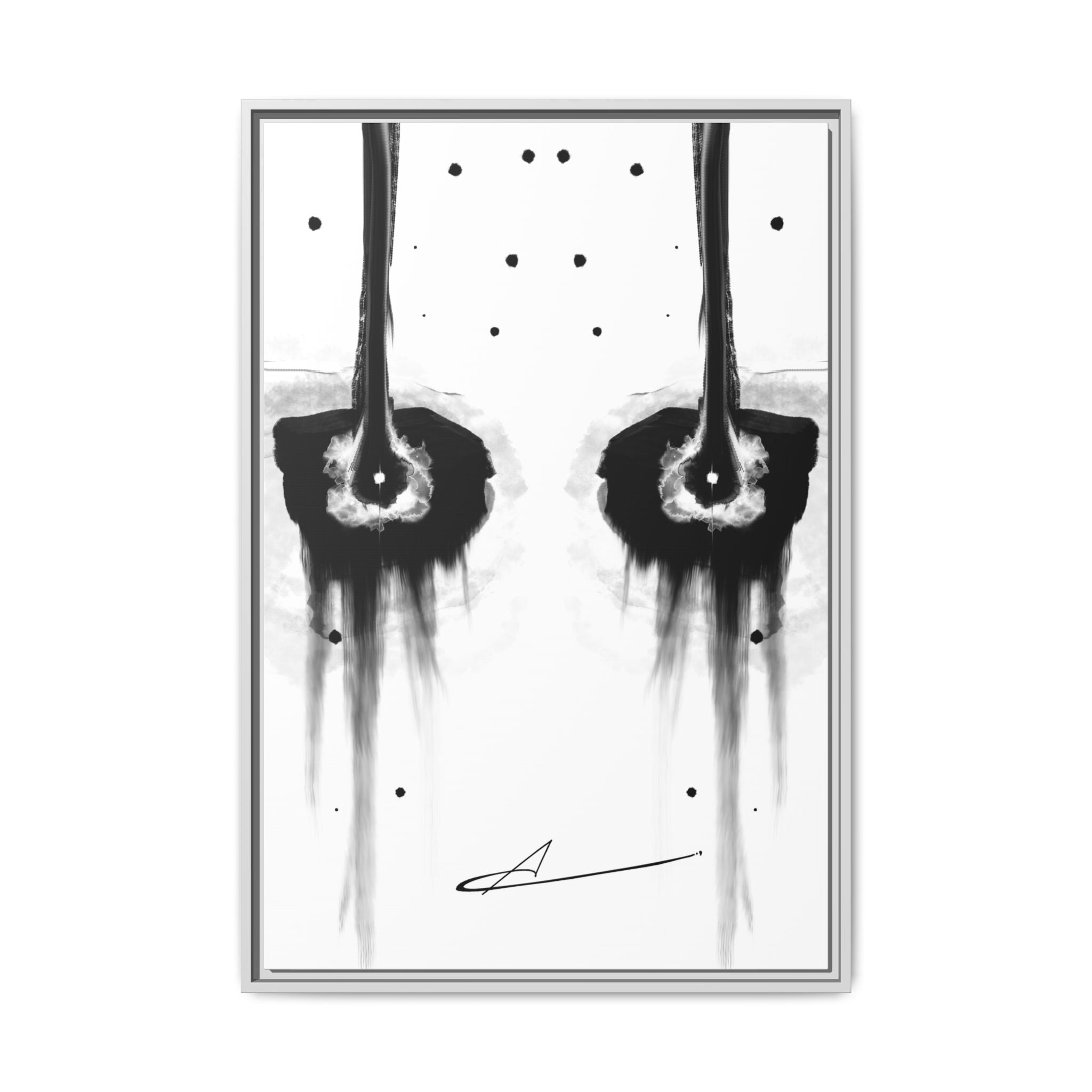 Modern Dark Abstract Canvas Wall Art | Dreary – AbstractsOfficial 24x36 (vertical)