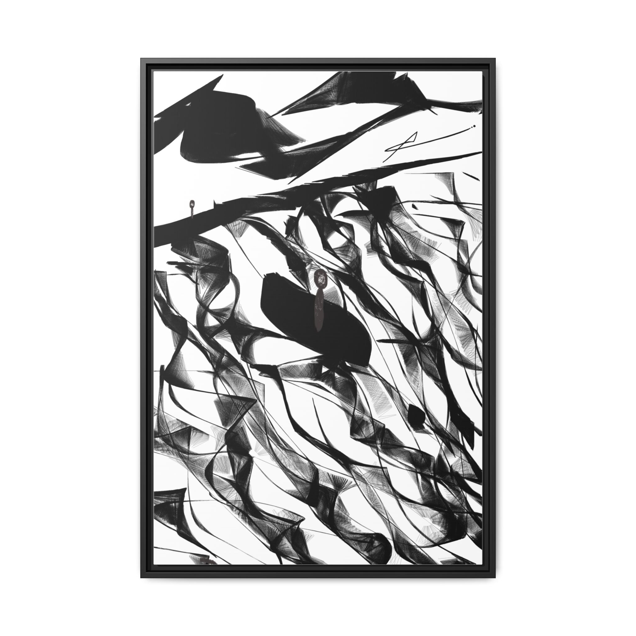 Modern Dark Abstract Canvas Wall Art | Still – AbstractsOfficial 24x36 (vertical)