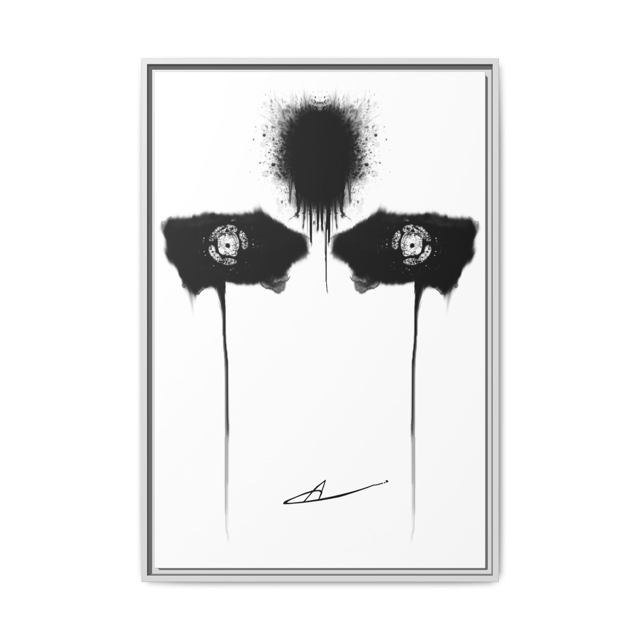 Modern Dark Abstract Canvas Wall Art | Inquietude – AbstractsOfficial 24x36 (vertical)