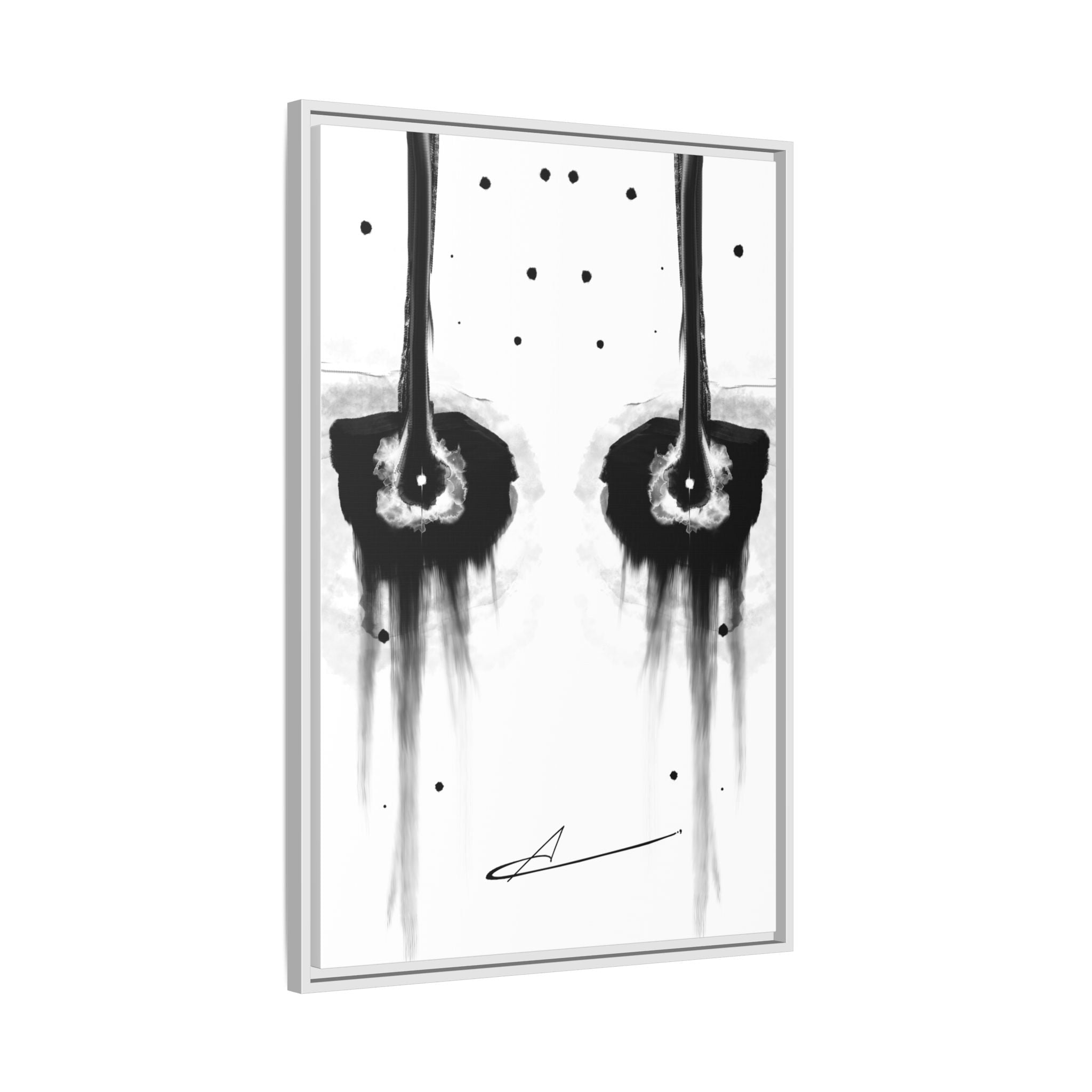 Modern Dark Abstract Canvas Wall Art | Dreary – AbstractsOfficial 24x36 (vertical)