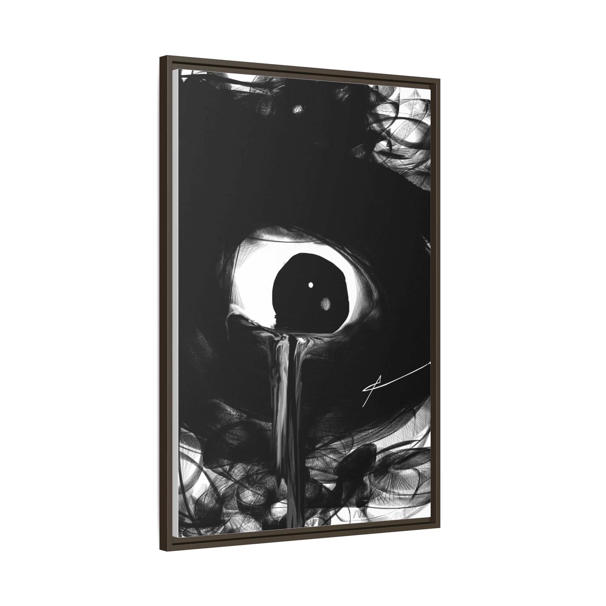 Modern Moody Abstract Canvas Wall Art | Leak – AbstractsOfficial 24x36 (vertical)