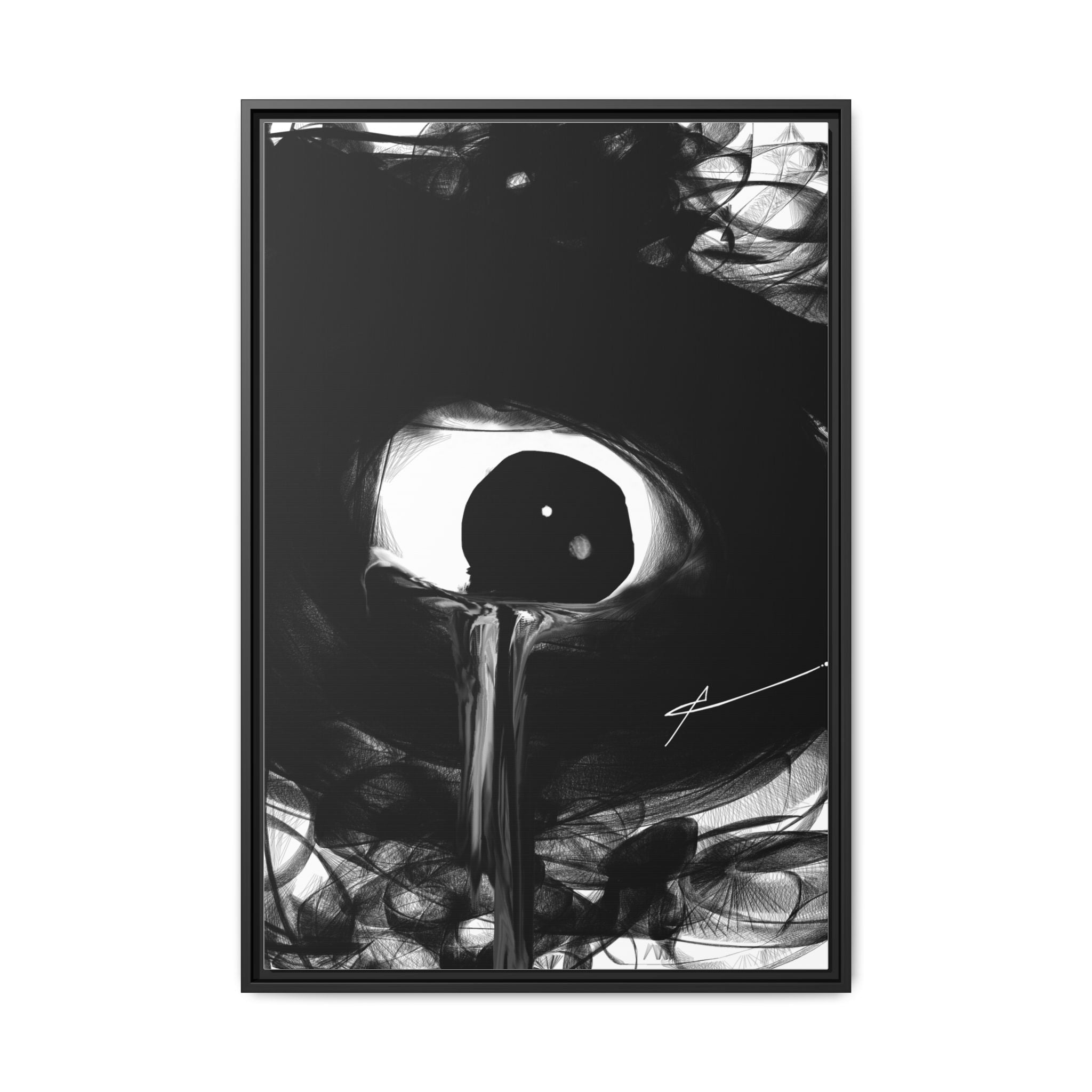 Modern Moody Abstract Canvas Wall Art | Leak – AbstractsOfficial 24x36 (vertical)