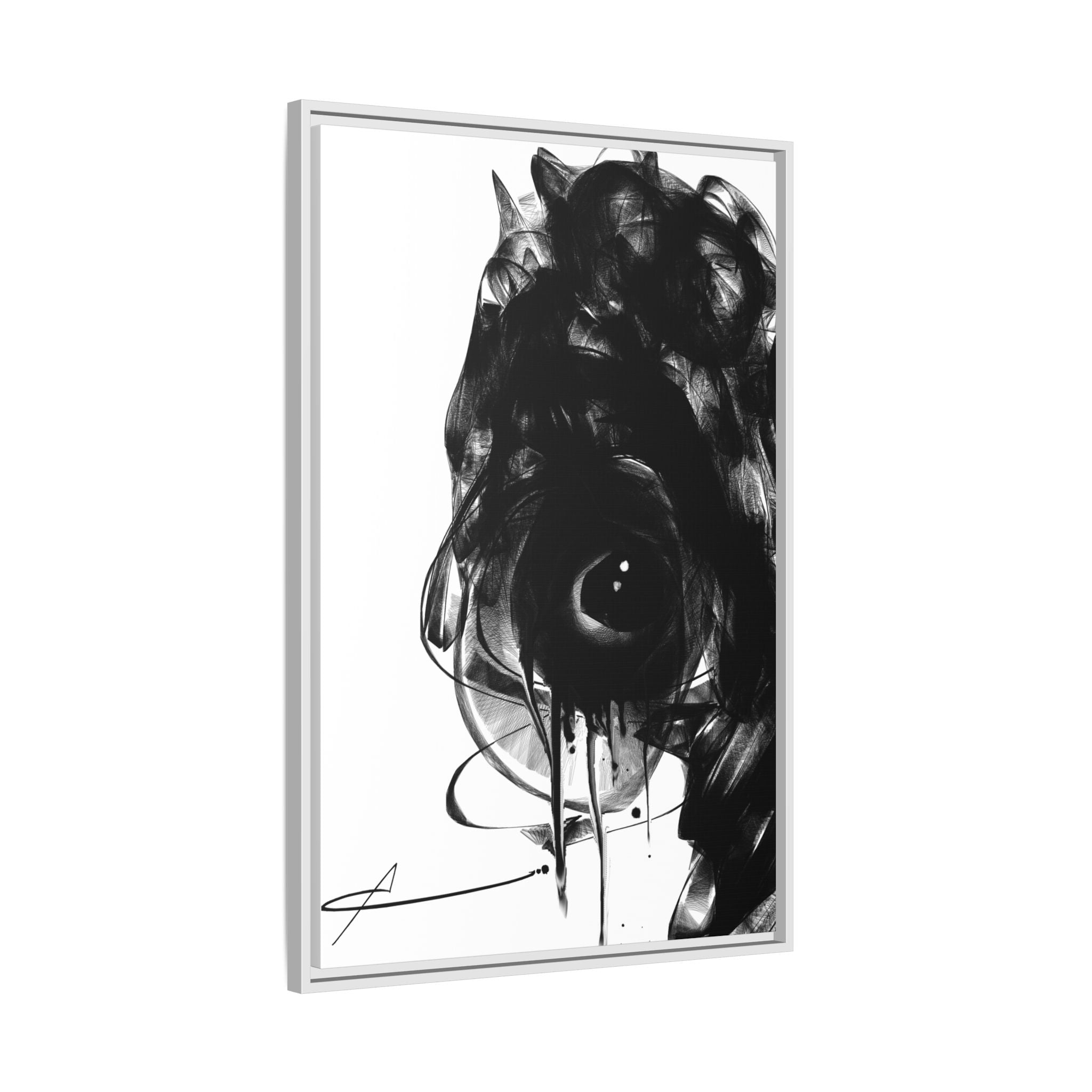 Modern Moody Abstract Canvas Wall Art | Melancholy – AbstractsOfficial 24x36 (vertical)