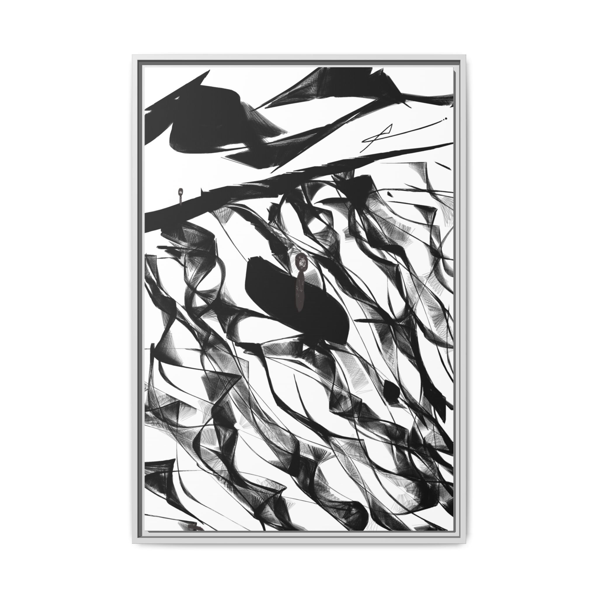 Modern Dark Abstract Canvas Wall Art | Still – AbstractsOfficial 24x36 (vertical)