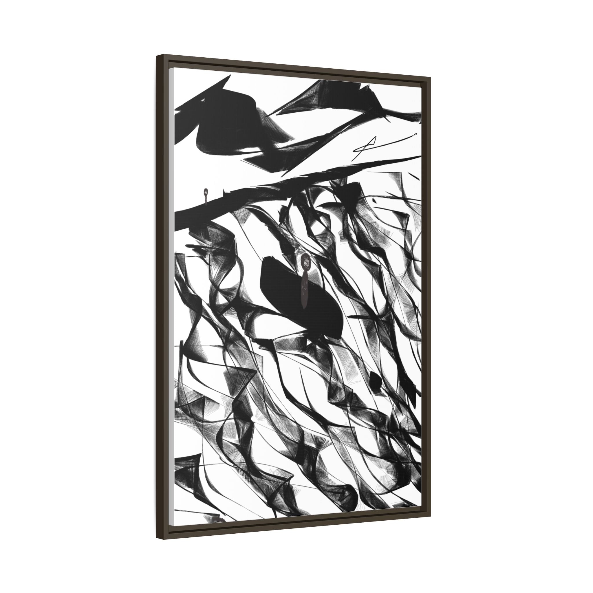 Modern Dark Abstract Canvas Wall Art | Still – AbstractsOfficial 24x36 (vertical)
