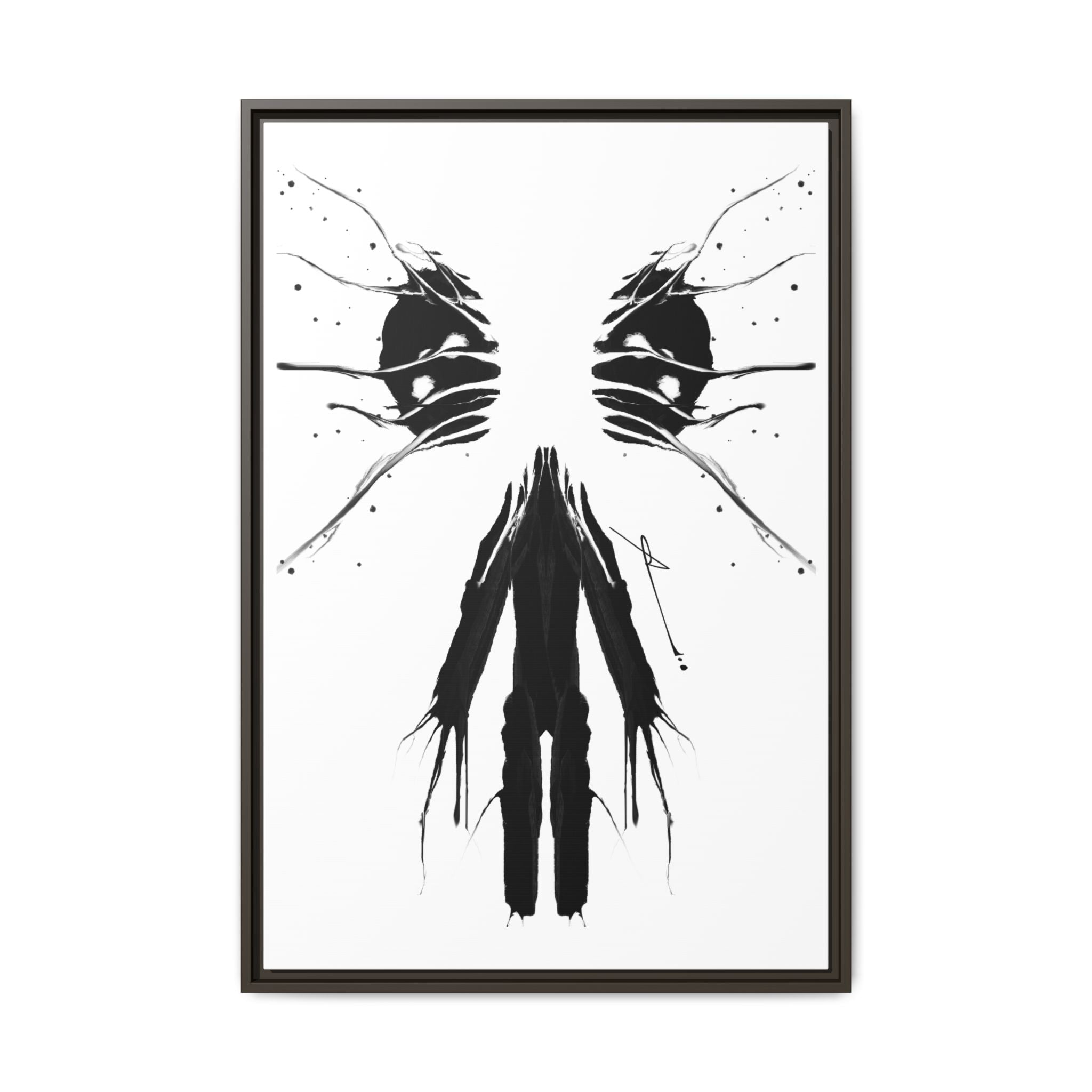 Modern Dark Abstract Canvas Wall Art | Scission – AbstractsOfficial 24x36 (vertical)