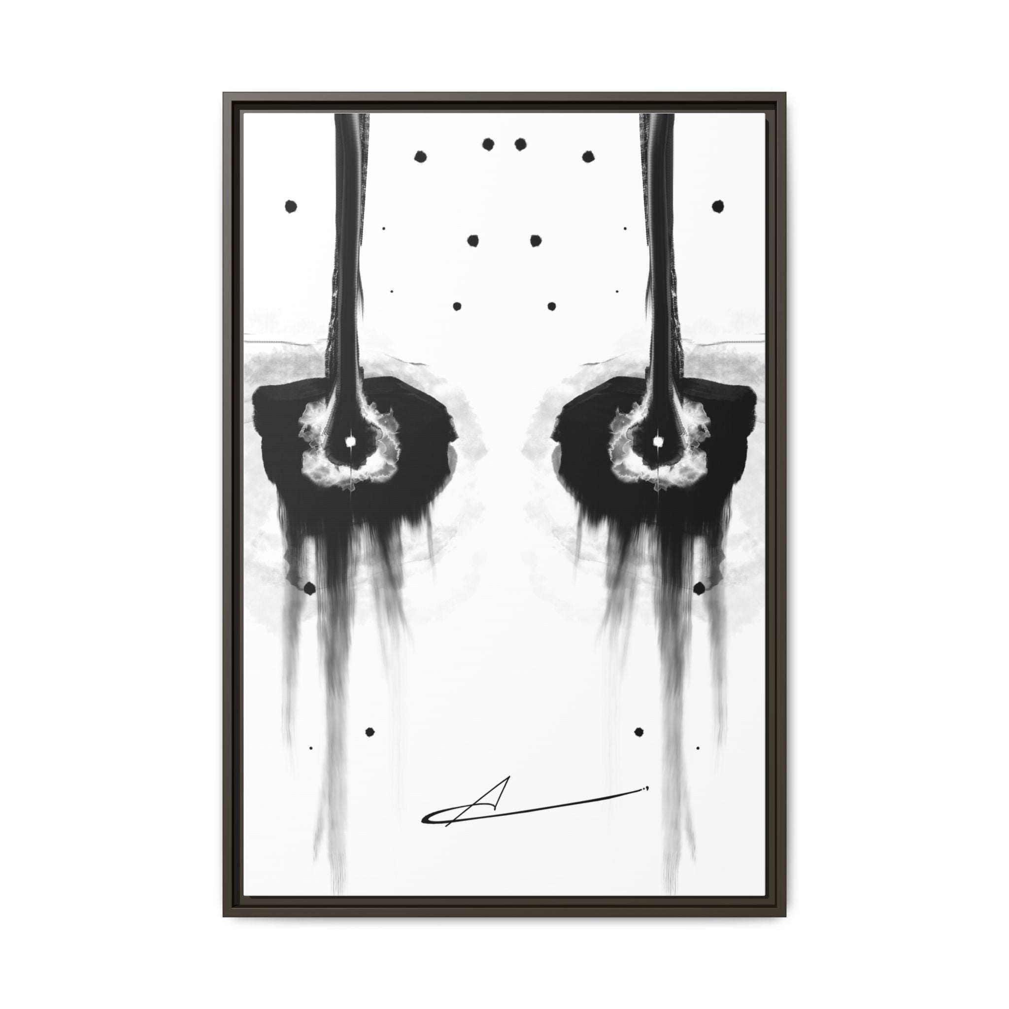 Modern Dark Abstract Canvas Wall Art | Dreary – AbstractsOfficial 24x36 (vertical)
